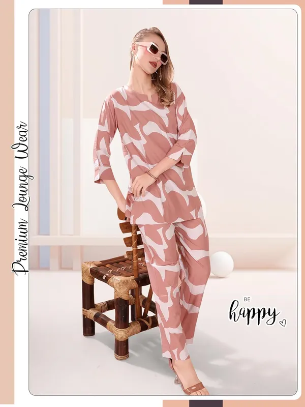 Light_Brown_Two_Way_Lycra_Regular_Fit_Solid_Night_Wear_For_Women