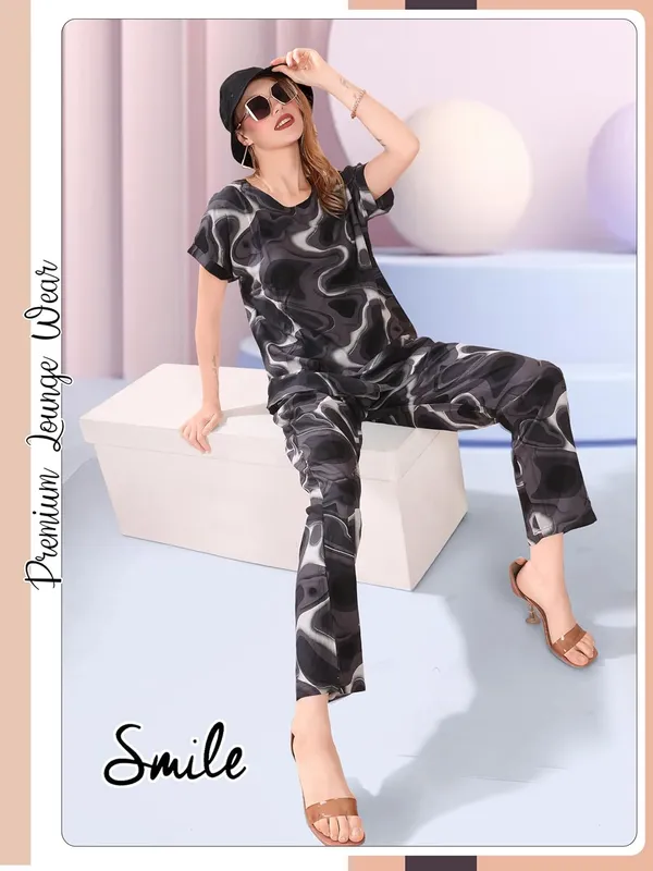 Dark_Blue_Two_Way_Lycra_Regular_Fit_Solid_Night_Wear_For_Women