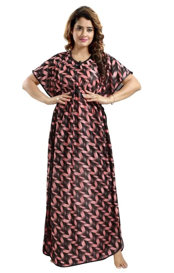 Pink_Two_Way_Lycra_Regular_Fit_Solid_Night_Wear_For_Women