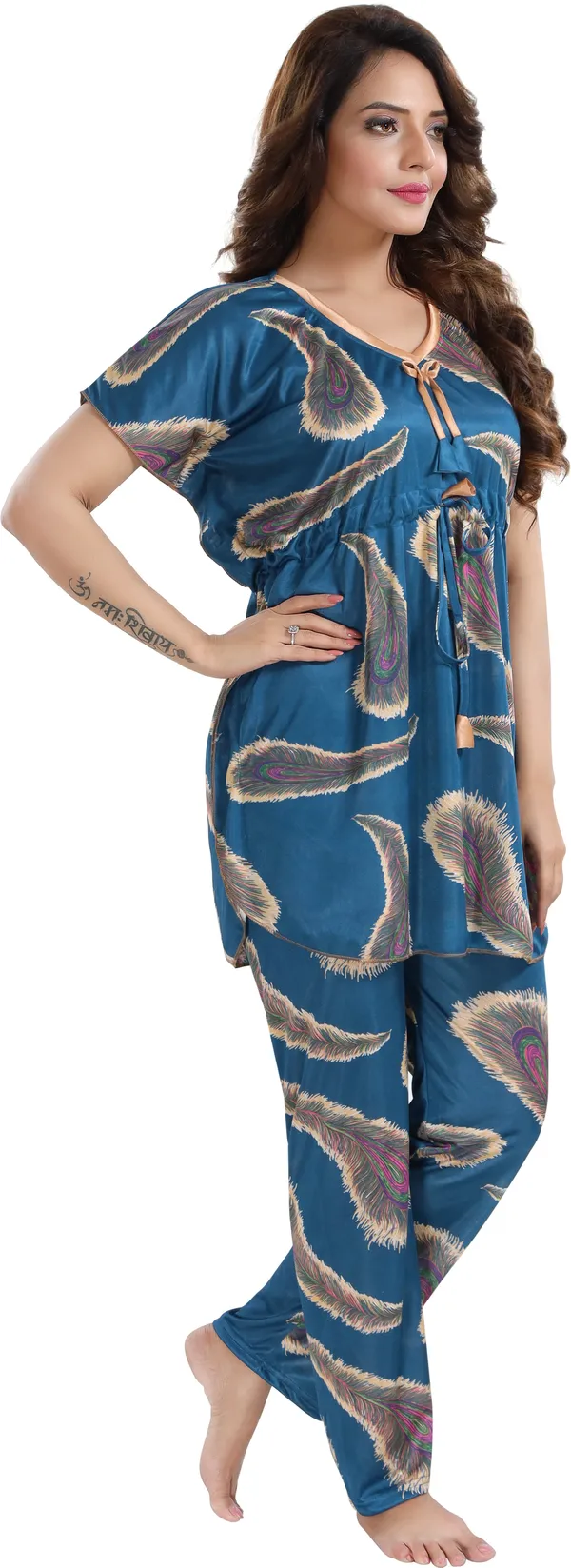 Blue_Satin_Printed_Regular_Fit_Nighty_Set_For_Women_(_Pack_Of_2_)