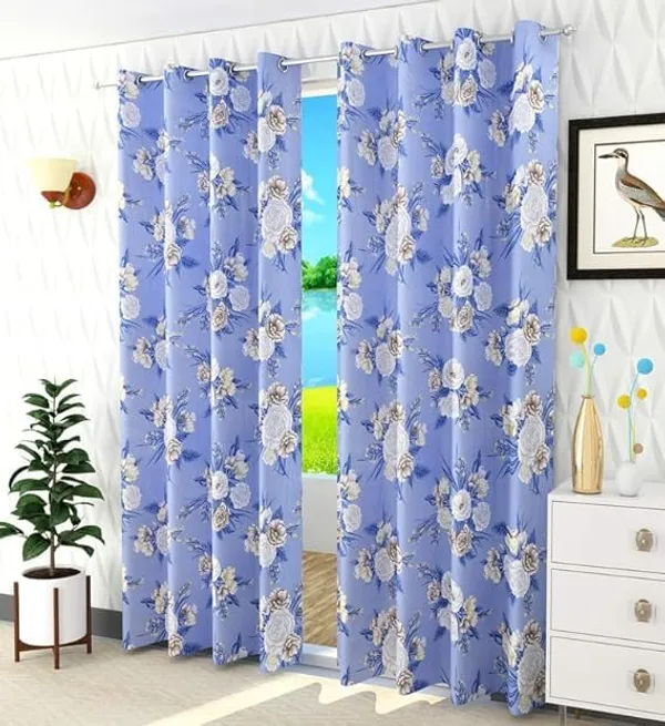 Pack_of_2_Blue_3D_Flower_Eyelet_Polyester_Door_Curtain