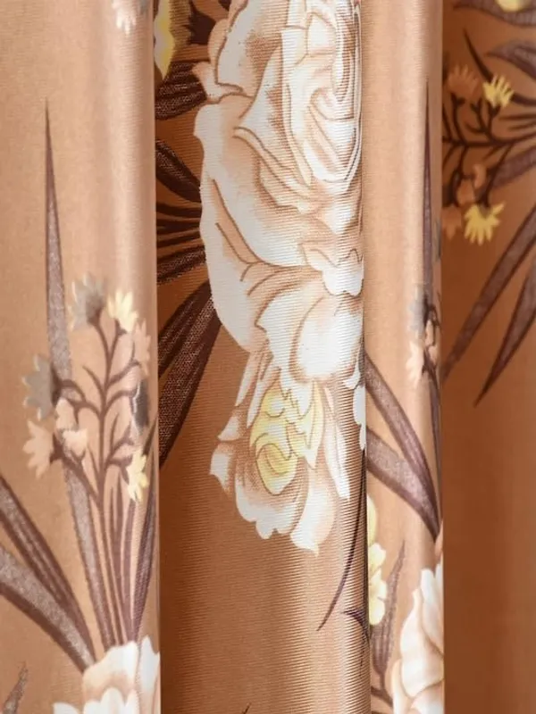 Pack_of_2_Brown_Floral_Room_Darkening_Curtain