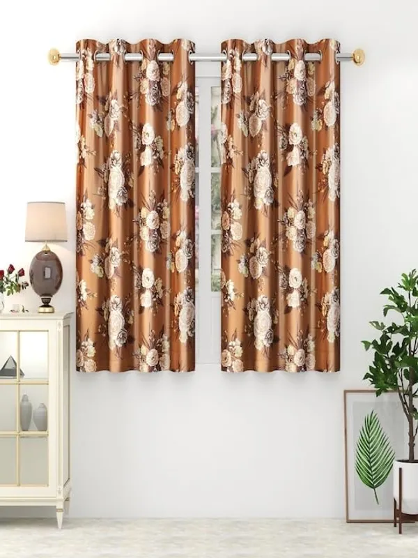 Pack_of_2_Brown_Floral_Room_Darkening_Curtain