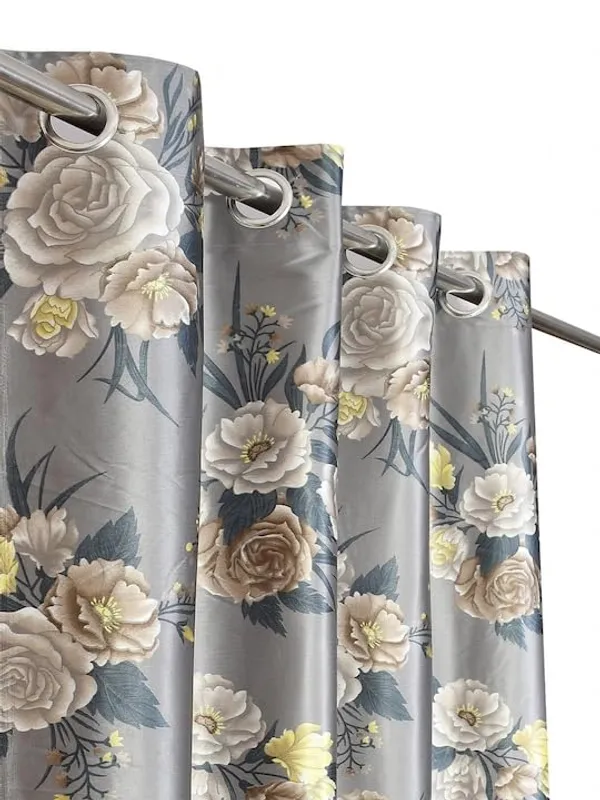 Pack_of_2_Grey_Floral_Room_Darkening_Curtain
