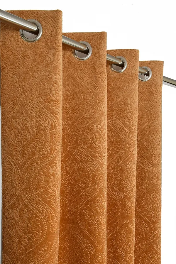 Gold_Cadbury_Velvet_Room_Darkening_Curtain_With_Eyelet_Rings