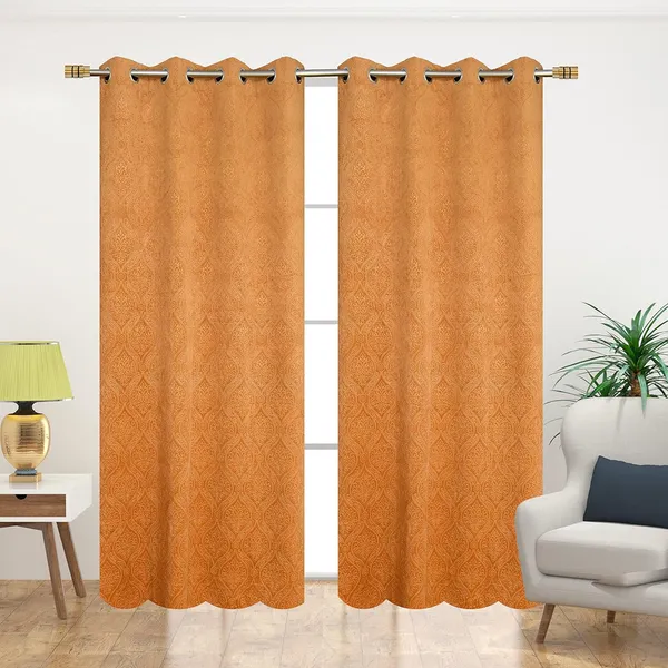 Gold_Cadbury_Velvet_Room_Darkening_Curtain_With_Eyelet_Rings