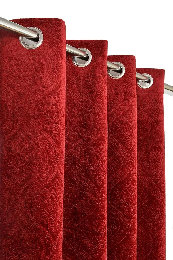 Maroon_Cadbury_Velvet_Room_Darkening_Curtain_With_Eyelet_Rings