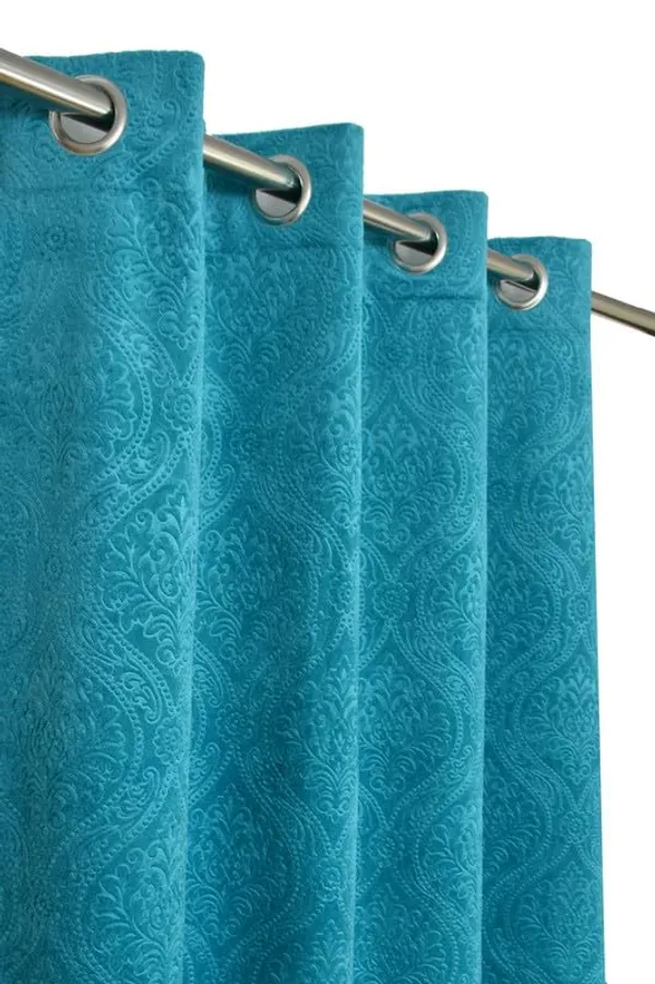 Pack_of_2_Aqua_Cadbury_Velvet_Room_Darkening_Curtain_With_Eyelet_Rings