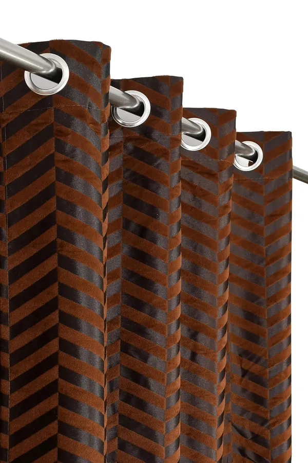 Pack_of_2_Brown_Velvet_Room_Darkening_Curtain_With_Eyelet_Rings