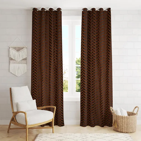 Pack_of_2_Brown_Velvet_Room_Darkening_Curtain_With_Eyelet_Rings