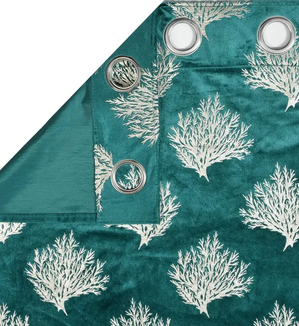 Aqua_Velvet_Foil_Tree_Patch_Curtain