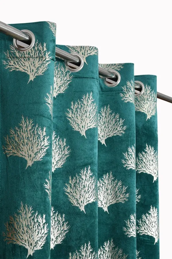 Aqua_Velvet_Foil_Tree_Patch_Curtain