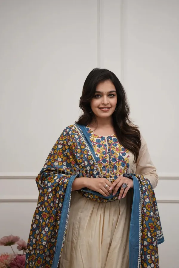 Beige_Anarkali_Kurta_Pant_Set_with_Multicolor_Embroidery_and_Printed_Dupatta_for_Women