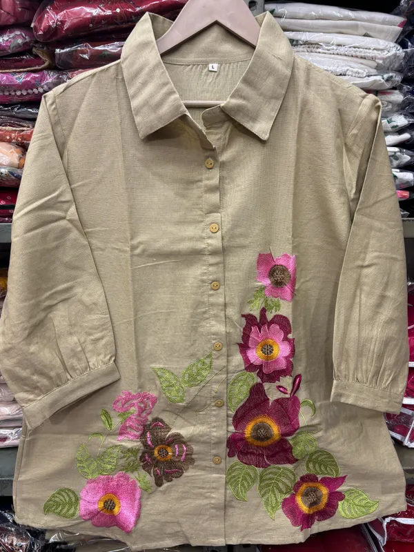Beige_Floral_Embroidered_Linen_Co-Ord_Set
