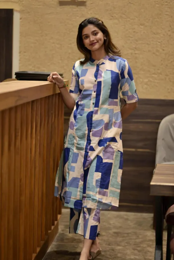 Blue_Abstract_Patch_Co-Ord_Kurta_Set
