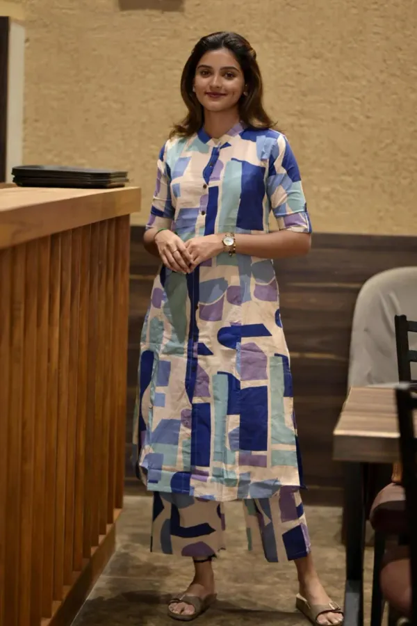 Blue_Abstract_Patch_Co-Ord_Kurta_Set