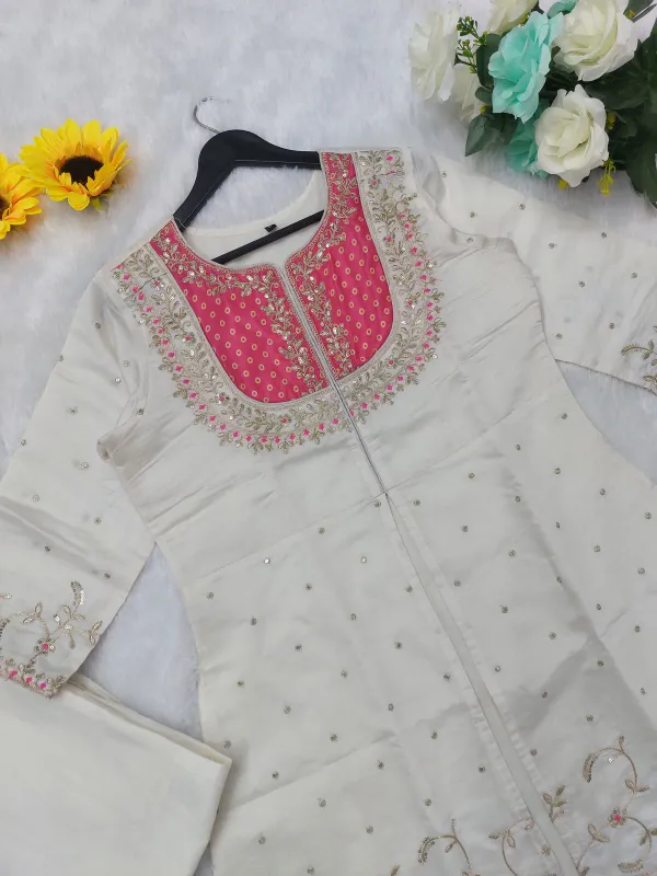 Ivory_&_Fuchsia_Embroidered_Kurta_Palazzo_Set