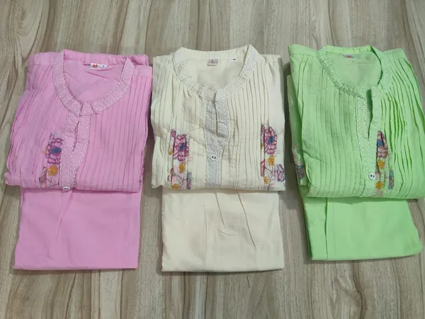 Pink_A-Line_Mulmul_Cotton_Kurta_Set_With_A_Palazzo