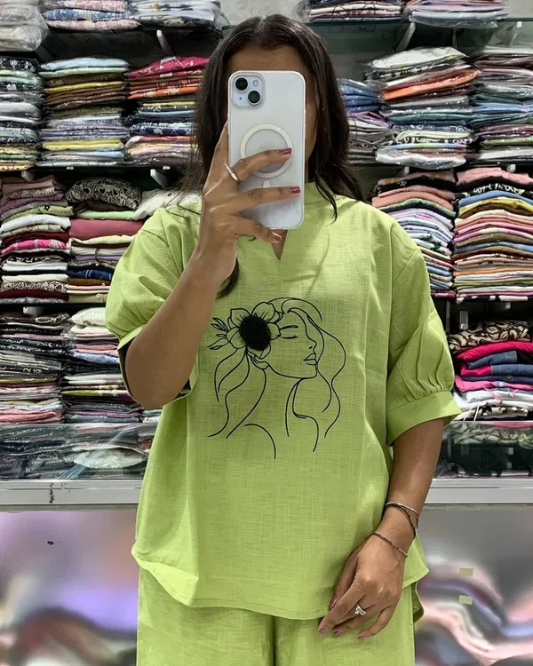 Lime_Green_Co-ord_Set_with_Black_Line_Art