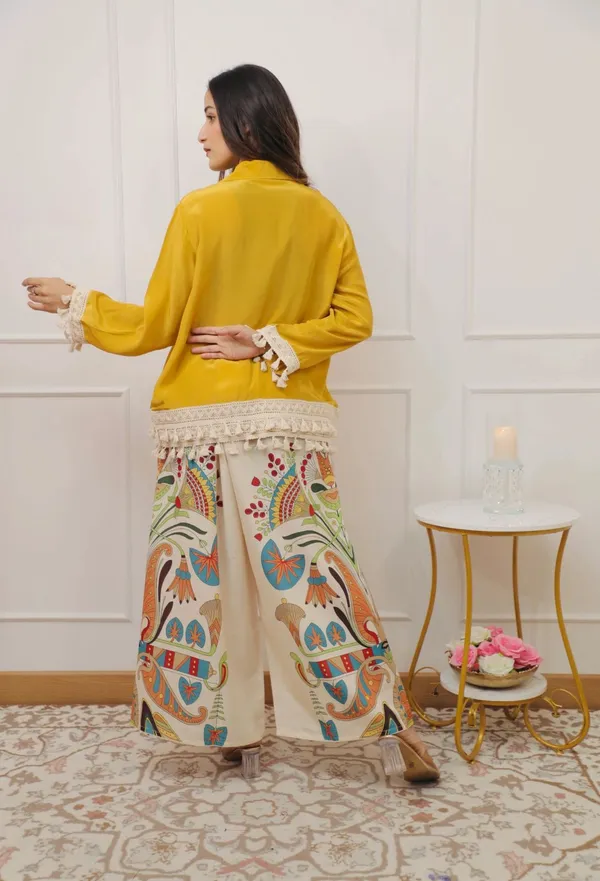 Mustard_Tassel_Shirt_with_Artistic_Printed_Palazzo_Set