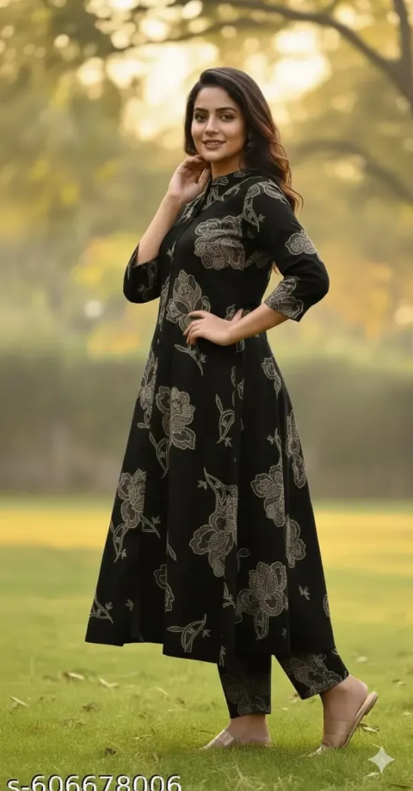 Noir_Garden_Printed_Kurta_Pant_Set