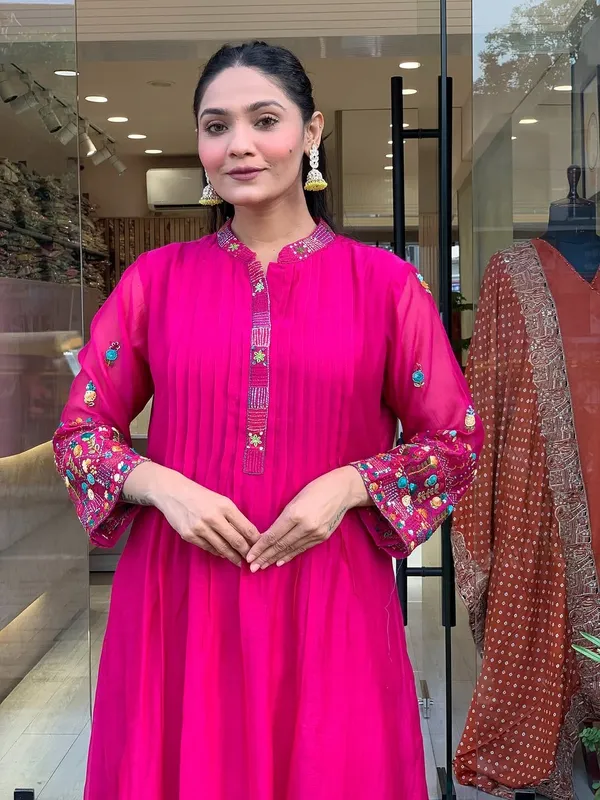 Rani_Pink_Embroidered_Kurta_Set_with_Dupatta