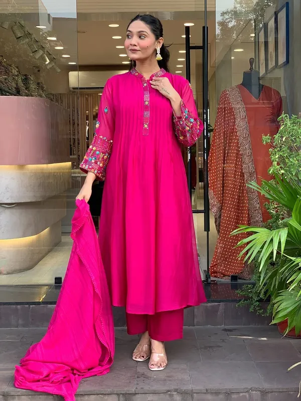 Rani_Pink_Embroidered_Kurta_Set_with_Dupatta