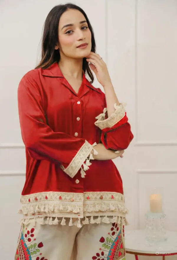 Red_Tassel_Shirt_with_Statement_Printed_Palazzo_Set