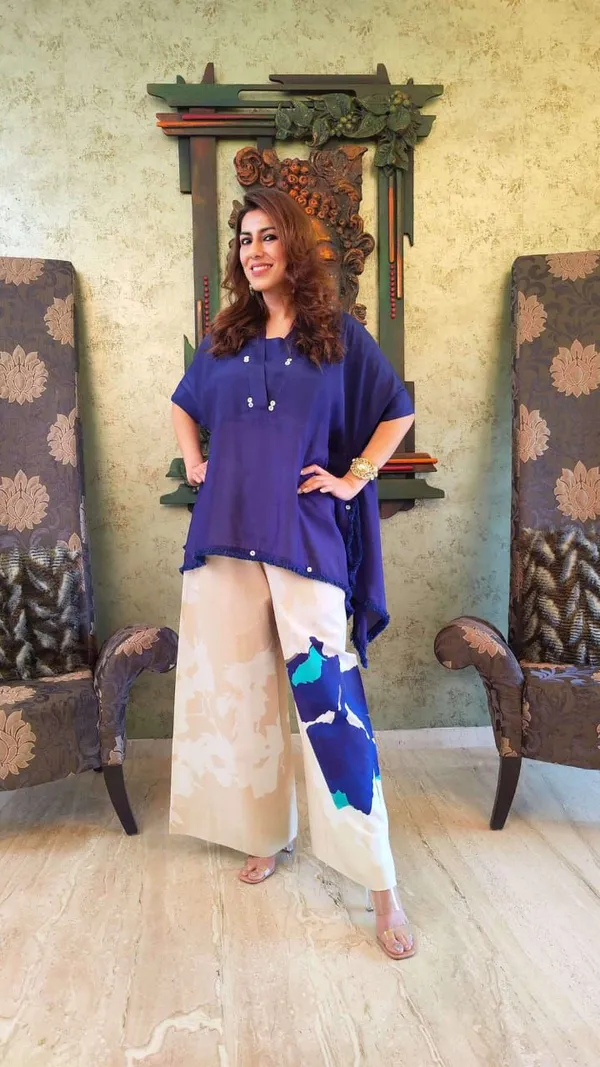 Royal_Blue_Asymmetric_Kurti_with_Abstract_Printed_Palazzo_Pants