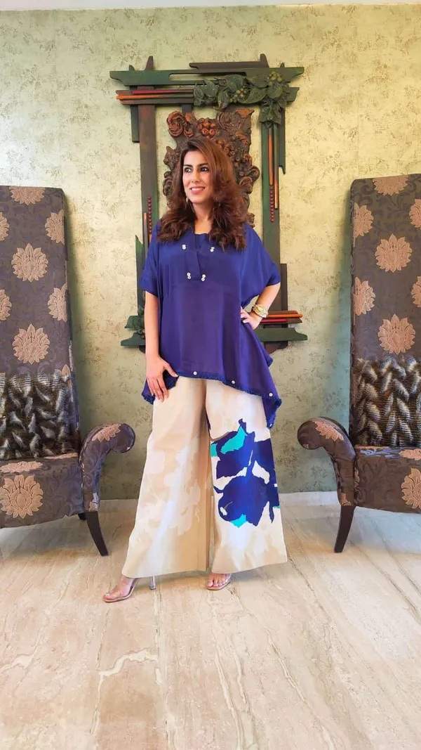 Royal_Blue_Asymmetric_Kurti_with_Abstract_Printed_Palazzo_Pants