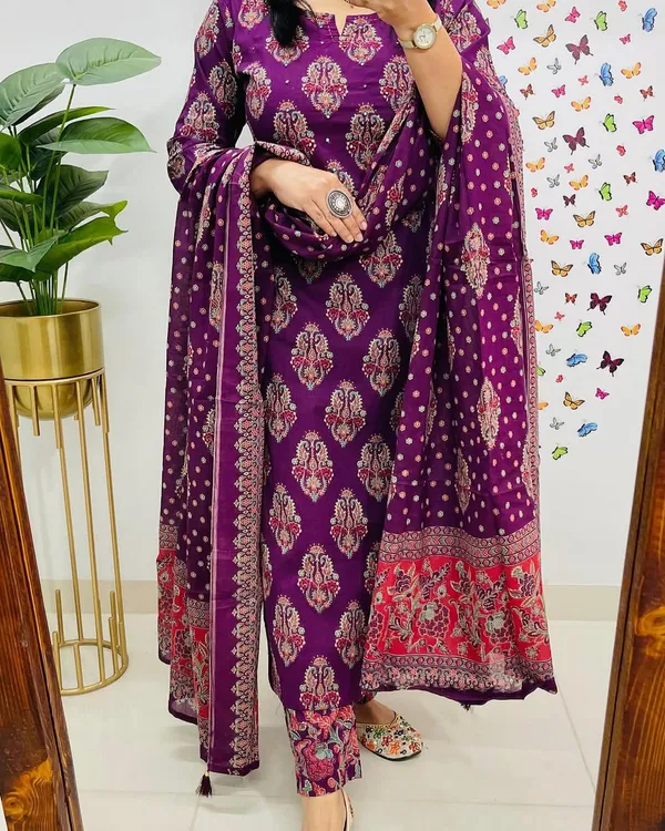 Royal_Purple_Printed_Cotton_Kurta_Set_with_Dupatta