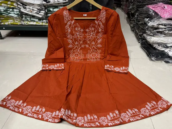Rust_Orange_Floral_Embroidered_Co-Ord_Set