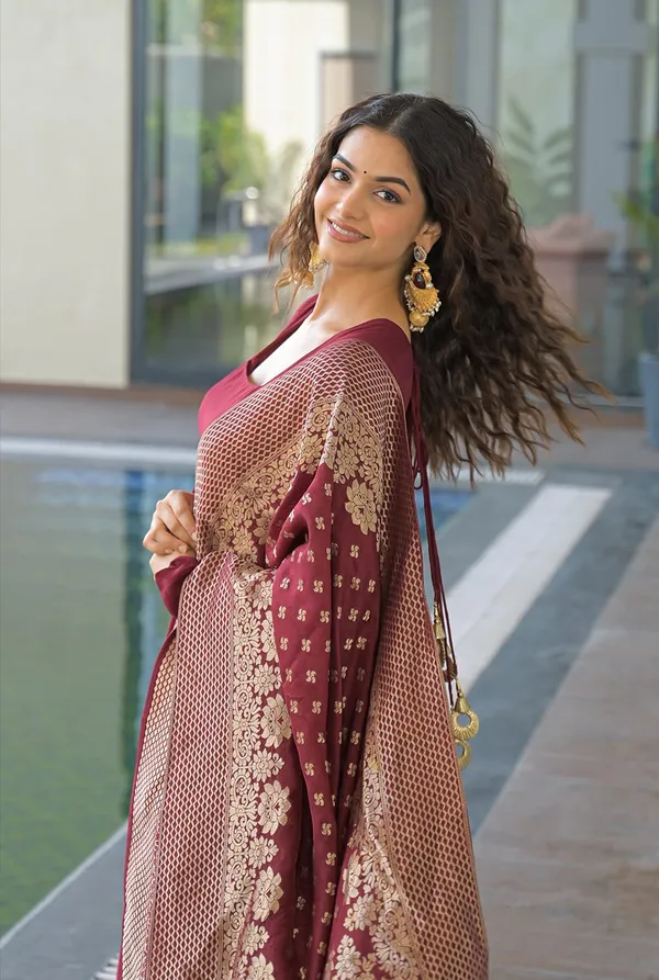 Wine_Maroon_Anarkali_Kurta_Set_with_Printed_Dupatta