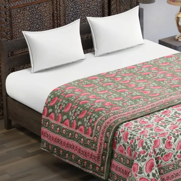 Green_Printed_Cotton_Malmal_Double_Bed_Dohar_Bedsheet_With_Cushion_Cover_|_90*108_inch_|_Anti-Wrinkle,_Fade-Resistant