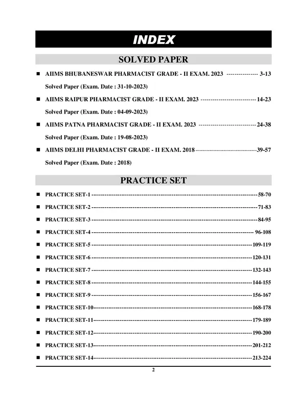 AIIMS_CRE_I_Pharmacist_I_Allopathic_I_Pharmacist_Grade_(II)_Pharma_Chemist_(18_Sets)_Solved_Papers_&_Practice_Book_I_English_Medium_I_2027-28_