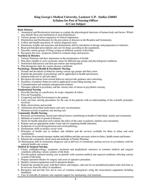 KGMU_Lumknow_Nursing_Officer_15_Practice_Set_2025_Hindi_Medium