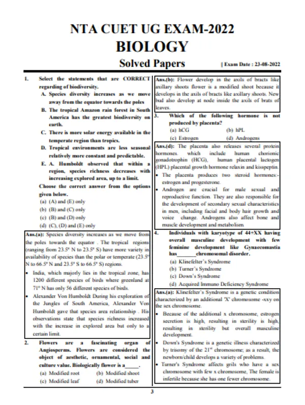 English_&_Hindi_Medium-_Nta_Cuet_(Ug)_B.Sc._Biology_Solved_Papers_2025