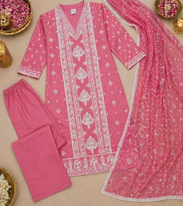 Beautifully_Designed_Rose_Pink_Straight-Salwar_Suit_set