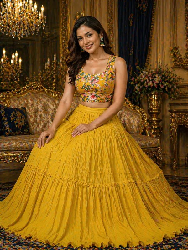 Floral_Yellow_Lehenga_Set_with_Shrug