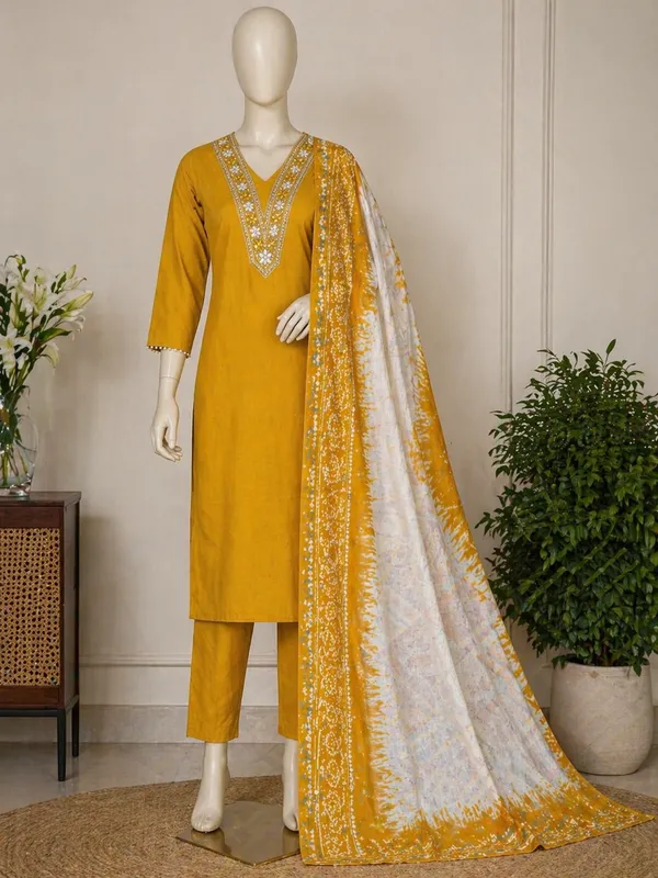 Mustard_Yellow_Embroidered_Suit_Set