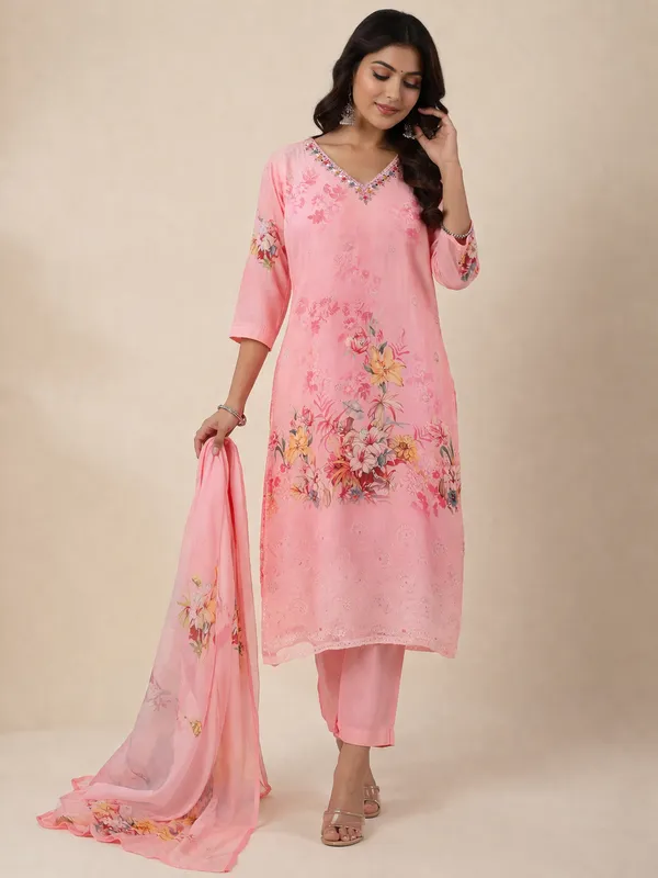 Pink_And_Blue_Aqua_Elegant_Readymade_Salwar_Suit_And_Printed_Kurta_Set_With_Dupatta_For_Women_Pack_Of_2