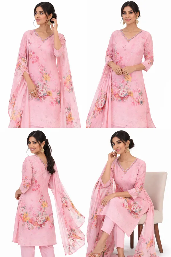 Pink_And_Blue_Aqua_Elegant_Readymade_Salwar_Suit_And_Printed_Kurta_Set_With_Dupatta_For_Women_Pack_Of_2