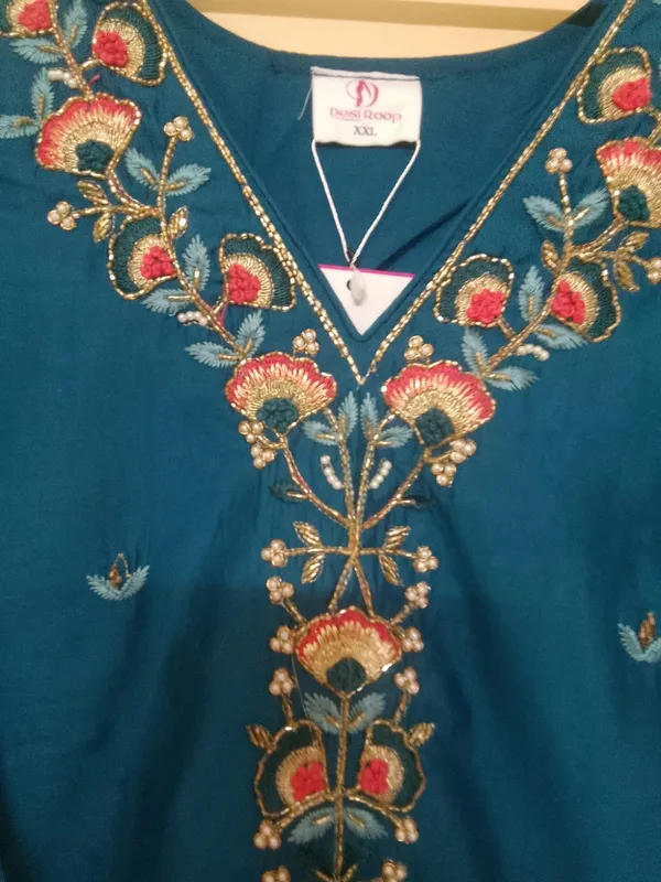 Blue_Elegant_Embroidered_Kurta_Set_With_Dupatta_For_Women
