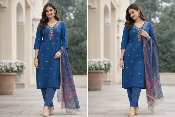 Blue_Elegant_Embroidered_Kurta_Set_With_Dupatta_For_Women