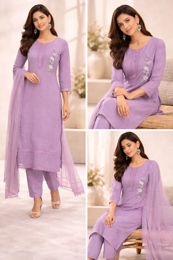 Lavender_Elegant_Embroidered_Kurta_Set_With_Dupatta_For_Women
