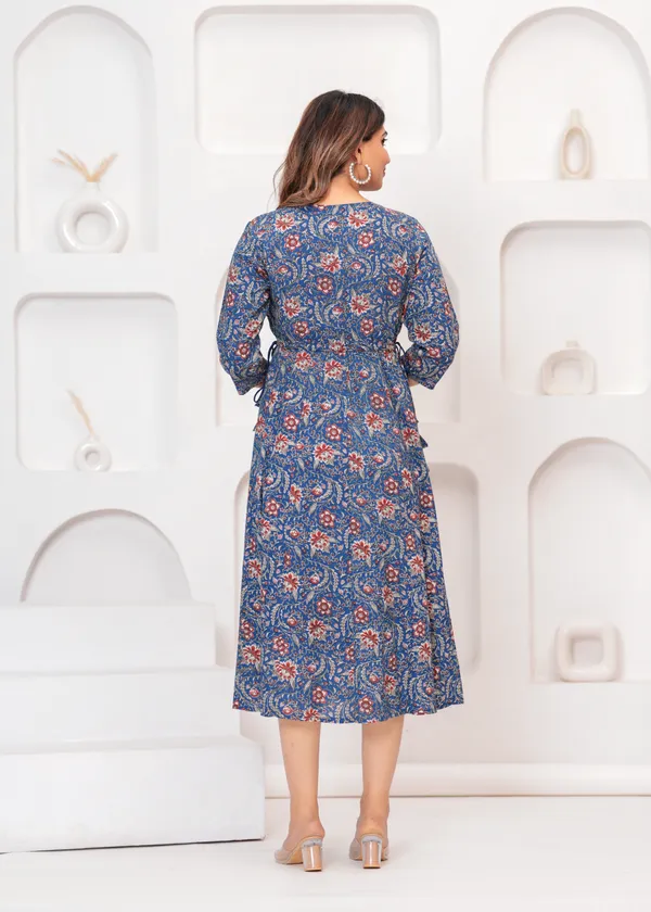 Indigo_Blue_Rayon_Regular_Fit_Solid_Anarkali_Kurta_Dress_For_Women