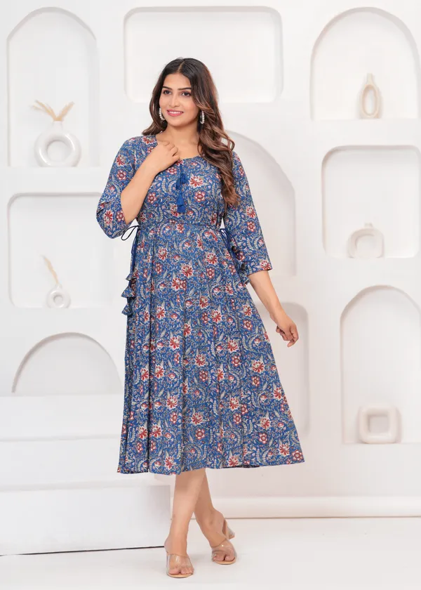 Indigo_Blue_Rayon_Regular_Fit_Solid_Anarkali_Kurta_Dress_For_Women