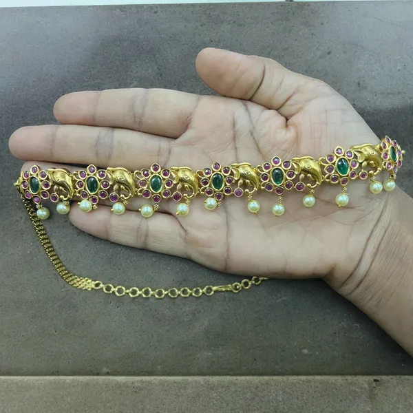 Full_Green_Ruby_Gold_Plated_Choker_Set