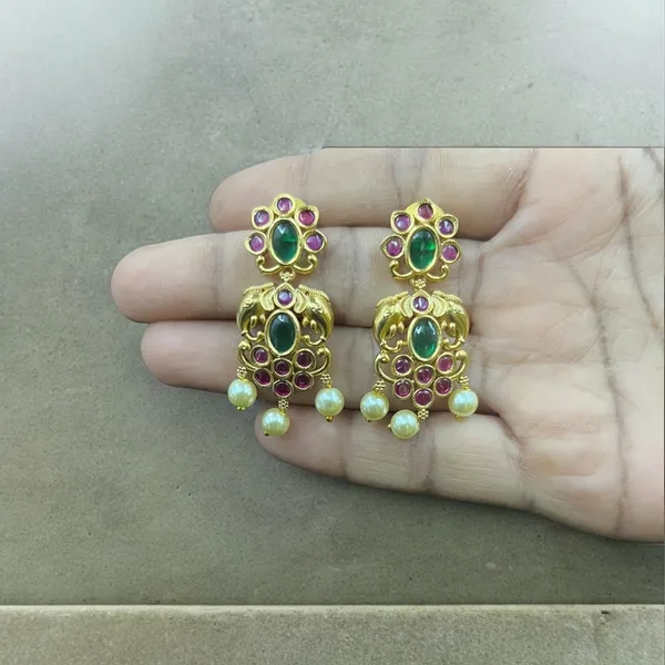 Full_Green_Ruby_Gold_Plated_Choker_Set