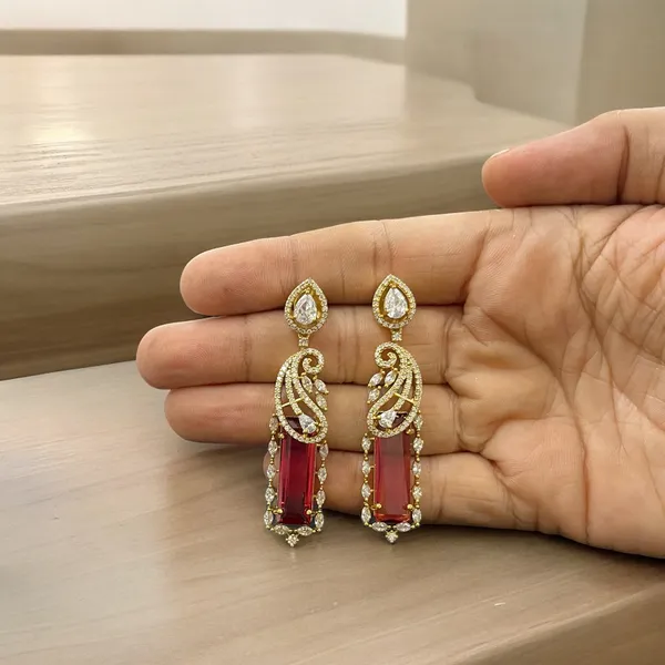 Ruby_Premium_Quality_American_Diamond_Earring_For_Women